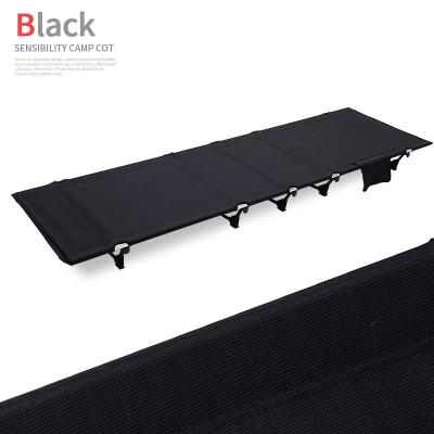 China Outdoor lightweight folding single bed 187*60*13.5cm portable single camp camping bed camping leisure for sale