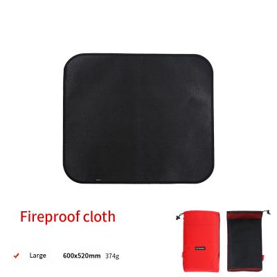 China Outdoor Camping Covering Silicone Cloth Double Sided Silicone Barbecue Insulation Fire Retardant High Temperature Flame Retardant Cloth for sale