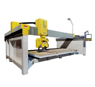 China Building Material Stores CNC Stone Cutting And Edge Polishing 5 Axis Bridge Saw Machine For Marble for sale