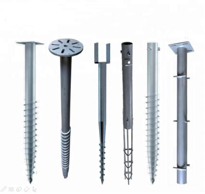 China Stand Ground Screw Piles Strong Structure Solar Brackets Panel System Mounting for sale