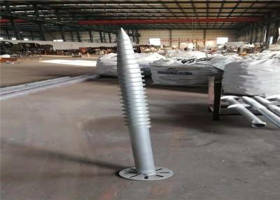 China Deep Foundation Helical Screw Piles , PV Mount Galvanized Earth Screw Anchors for sale