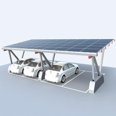 China De auto wierp PV Carport Zonnestelselszonnepaneel het Rekken Systemenduurzame energie af Te koop