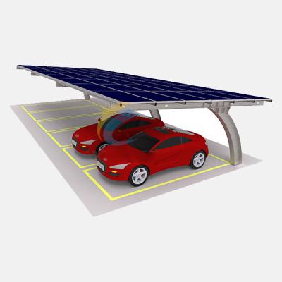 China On/Off Zonnestelsels van Net Openluchtcarport maken Photovoltaic Comité Hoge Stabiliteit Gegalvaniseerde Zonnerek van het Autoparkeren waterdicht Te koop