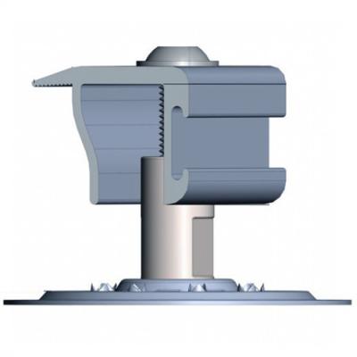 China AN/AUS-Gitter-Dach u. Grundmittlerer Enden-AluminiumSonnenkollektor klemmt die Befestigung von Ausrüstungen für PV-Einbaustrukturen fest zu verkaufen