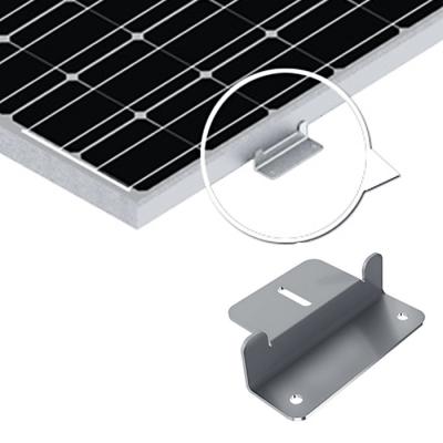 China Wind Resistance Solar Panel Module Mounting Accessories Flexible Solar Power Rail Mounting Bracket for sale