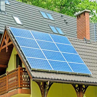 China Home Use On grid 10kw Anodized Roof Mount Solar Power Energy System for sale