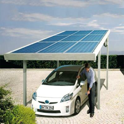 China Sistema Solar del Carport de alta resistencia de la estructura de acero del kilovatio HDG de 10 kilovatios 30 en venta