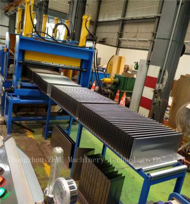 China Corrugated Steel Plate Fin Forming Machine For Making Steel Transformer Tank for sale