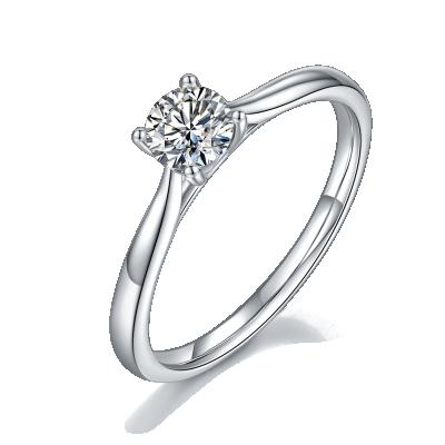 China New Fashion Stone Moissanite Main Ring 925 Sterling Silver Ring Wedding Rings from NINE À LA MODE for sale