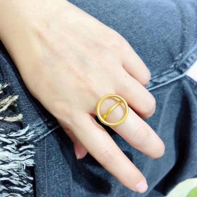 China Tasty Saudi Arabia Band Wedding Ring Women's 24K Gold Classic Jewelry Pawnable Rings From NINE CLASSIQUE Designs Real for sale