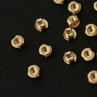 China 9k 14K NINE Real Gold Ear Plug Ear Plug Back Ear Post Ear Stud Wholesale Wholesale for sale