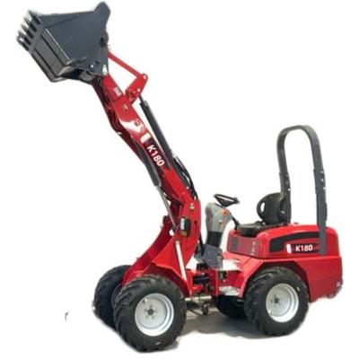 China Hot Sale K180 1ton 1.5ton 1.8ton factory hotels mini farm micro work machine wheel loader on sale for sale