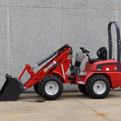 China Wholesale Hotels K180 Hot Sale Bagger Earth-Moving Machinery Home Garden 1Ton 1 Ton Mini Wheel Loader Smallest Mini Wheel Loader for sale