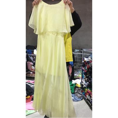 China Old Clothes Package Used Clothes Dress Women Ladies Elegant Cotton Vintage Second-Hand Brand Clothing for sale