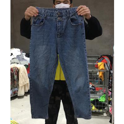 China Paper factory 2022 hot sale low price used clothes various styles men's long pants old casual pants jeans for sale