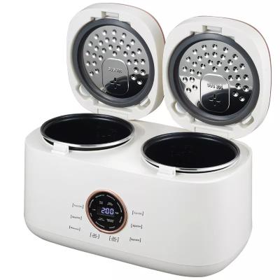 China Latest 2.0L + 2.0L Two Smart Multi Cooker Rice Cooker 2.0L + 2.0L Two Smart Electric Clean Style Outdoor Factory In 1 Mold for sale