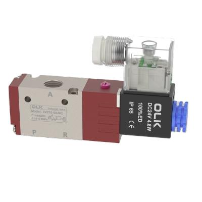 China Hotels OLK red  NEW CNC Multi function solenoid valve electric 3 way control valve 3V210-08 for sale