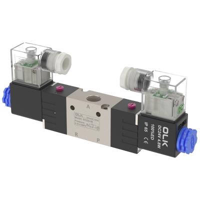 China Hotels OLK 3V220 series solenoid valve electric 3 way control valve 3V220-06 3V220-08 for sale