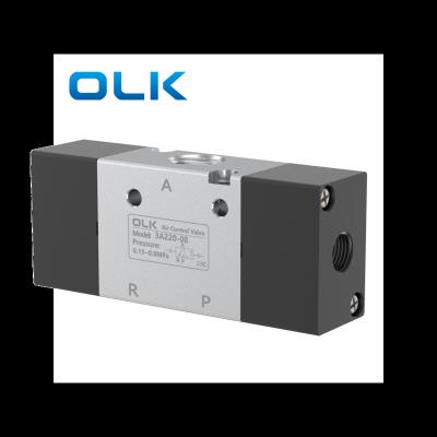 China Garment Shops Factory Outlet OLK 3A220 Exterior Control 3/2 port  Aluminum Air Control Valve pneumatic 3A220-06 3A220-08 for sale