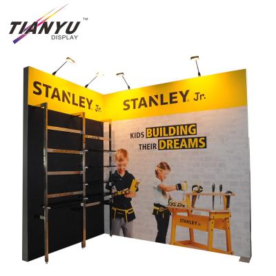 China Custom Exhibit Small Exhibit Booth Designing Portable Trade Show Booth Display for sale