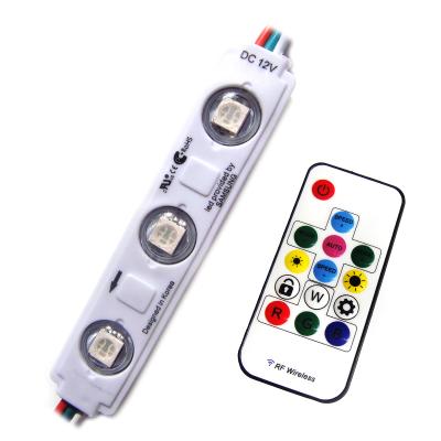 China Professional Injection Rgb 3 Full Color Led Module Ip68 3Pcs Smd 5050 Poster Box Manufacturer For Light Box for sale