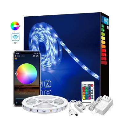 China Hot Selling Hotel DJ Dance Floor Flashing Led Strip 120 Led RGB Color Changing Running LED Strip Light With Wifi Controller for sale