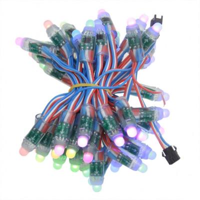 China Sanan/Epistar DC5V 12V WS2811 12mm Full Color Waterproof IP68 LED Bullet PIXEL Light for Christmas Decoration for sale