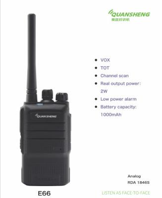 China All Woki Toki Quansheng E66 VHF Cost Effective Mobile UHF Walkie Talkie With CE Certificate for sale