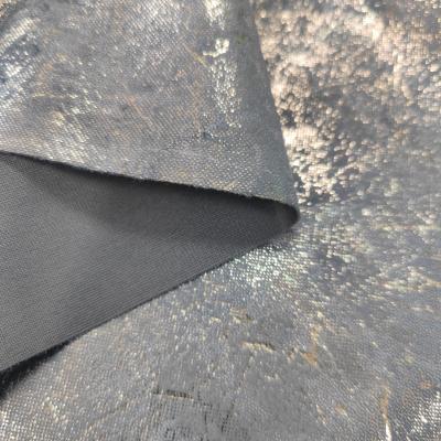 China China Factory Blackout 2023 Pattern Polyester Holland Velvet Fabric With Gold Black Marble Aluminum for sale