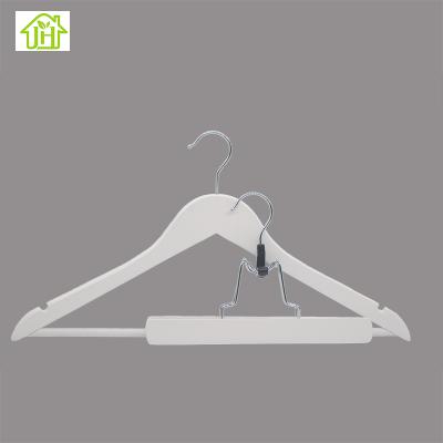 China Hanger with notches in both ends china supplier anti-rust metal suit hanger clothes type of clothing movable clothes rack wooden hanger for sale