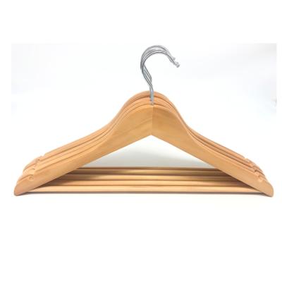 China Hanger With Notches In Both Ends Wholesale Cheap Kids Clothes Non Slip Laminate Wooden Hangers Bulk Boutique With Custom Logo Free Sample for sale