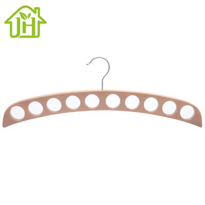 China Wholesale Customized Durable Natural Solid Wood Hangers Minimalist Factory Logo Scarf Tie for sale