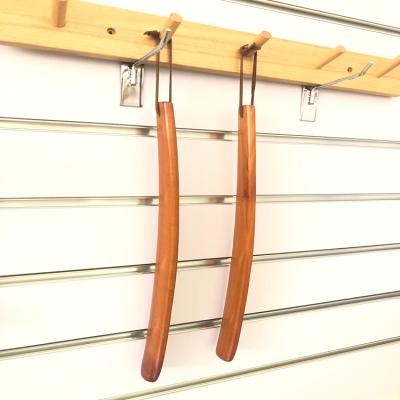 China Luxury 38CM Natural Lotus Primary Color Wooden Shoe Hanger Shoe Horns Long Handled Wooden Horns Bone Flexible Shoe Horn for sale