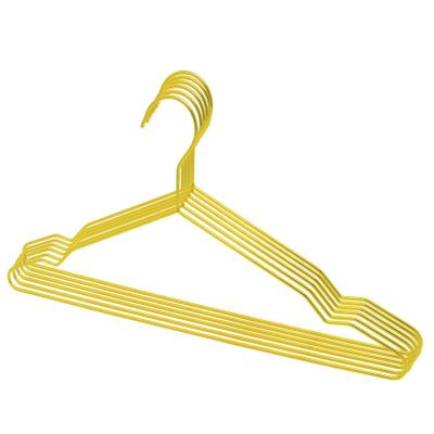 China High Quality Thin Gold Stailess Wholesale Stainless Steel Clothes Hanger Strong Metal Hangers Iron Steel Hardware for sale