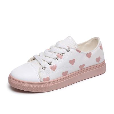 China 2020 Anti Smell Anti Smell Wholesale Fashion Ladies Canvas Shoes Flat Women Made In China for sale