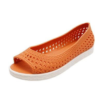 China New Toe Thread Color Flats Women's Shoe Sandals Low Open Heel Flat Slip On Outdoor Flat Platform Shoes Women's Sandals for sale