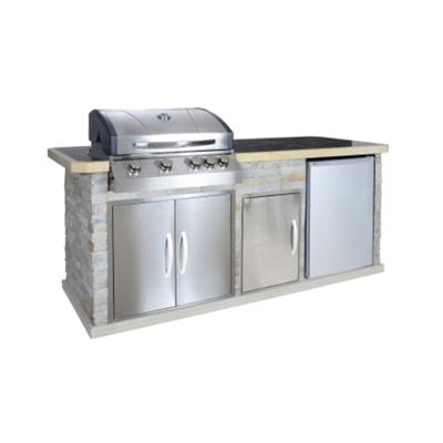 China Easily Assembled American Kitchen Design BBQ Grill Built In Kitchen Range With Grill for sale