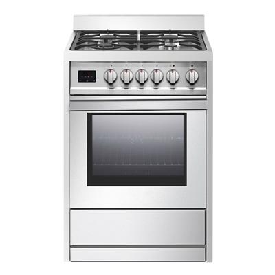 China Easily Assembled Full Range Stainless Steel 24inch Gas Cooker With Oven for sale