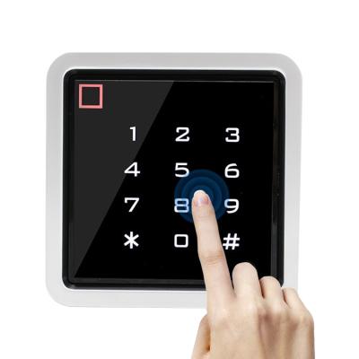 China Touch Screen Access Control Zinc Alloy Card Reader IP68 Waterproof RFID Card Reader Door Access Control Card Reader for sale