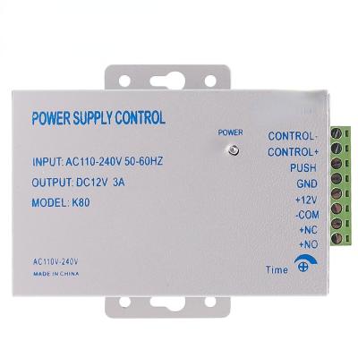 China 12V 3A Access Control Power Supply Unit 12-24V Access Control Power Supply Access Door Change Power for sale