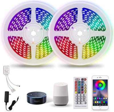 China Dream Color LED Strip Light Blue tooth Music Tuya Control RGB Waterproof T Flexible Luces For Home Luz Party LED Striip light for sale