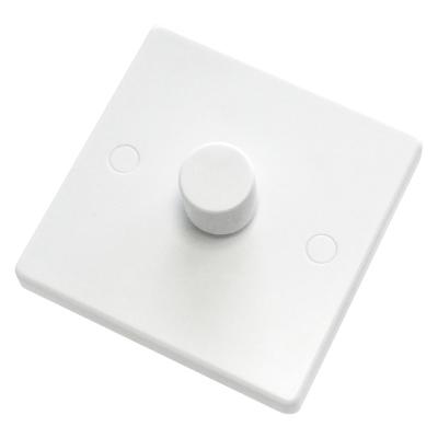 China Adjustable LED Dimmer Light Switch Lighting Control Ceiling Switch 220V-240V 100W Wall Mounted Button Dimmer Switch Controller for sale