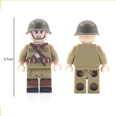 China Building Toy Cheap ww2 building block Soviet Mini Soldier Figure Usa Characters army brick kids toys for sale