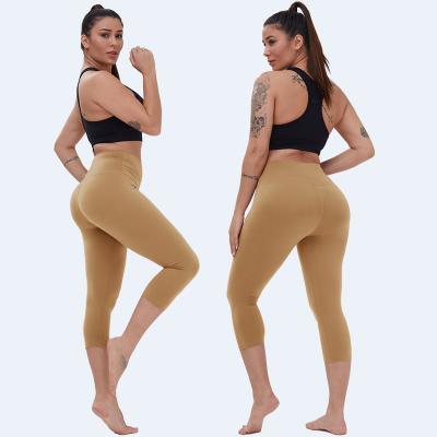 China Breathable Gaiters Women Warm Capris Summer Yellow Gaiters Women Sports Workout Fitness Women Gaiters for sale