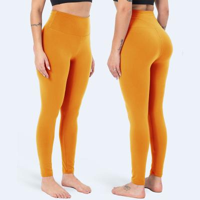 China Breathable Yoga Wear Custom Sports High Waisted Women Gaiters Pants LeggingsSpandex Fit Women's Gaiters for sale