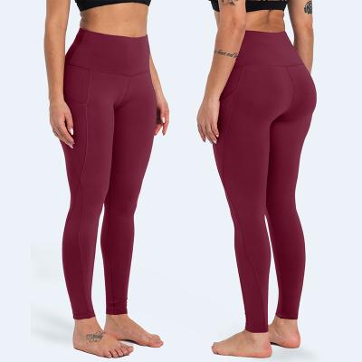 China Breathable Fitness TightSexy Yoga Pants Control Trainer Yoga Legging Pants Running High Lift Waist Logo Yoga Pants for sale