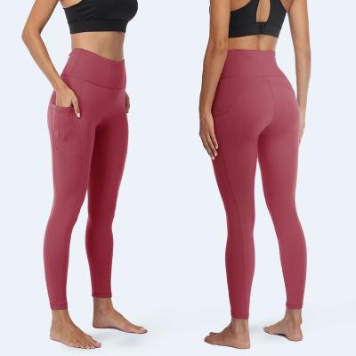 China Breathable Yoga Pants Peach Lift Wear Pants Yoga Waist Design Woman Lulu Design Slimming High Butt Yoga Pants for sale