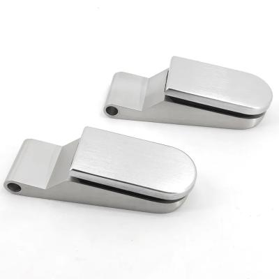 China Contemporary Stainless Steel Frameless Glass Doors Pivot Doors Hardware Hinge Lever Handle for sale