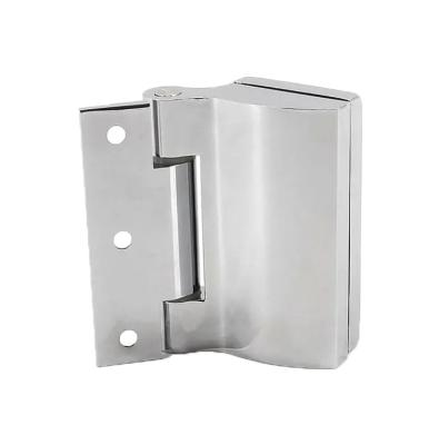 China Modern Aluminum Material Movable Glass Shower Flange Bathroom Tempered Glass Door Frameless Pull Hinge for sale