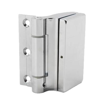 China Modern Desk Hardware Hinge Wall To Glass Door Hinge Aluminum Flange for sale